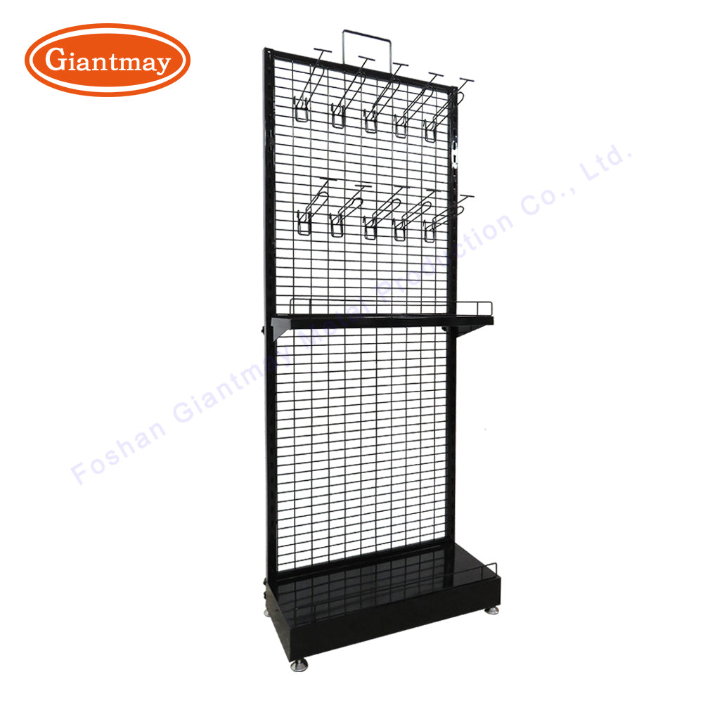 卸売ハンギングフックシェルフメタルグリッドラックスタンド小売店ディスプレイラックワイヤーメッシュディスプレイスタンド|誉PRINTING