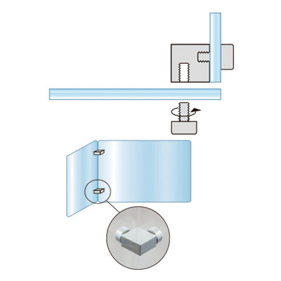 【コロナ対策】飛沫感染対策アクリルパーテーション2面タイプ|誉PRINTING