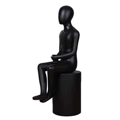 子供用フルボディ マネキン【ブラック】(NWK-15)|誉PRINTING