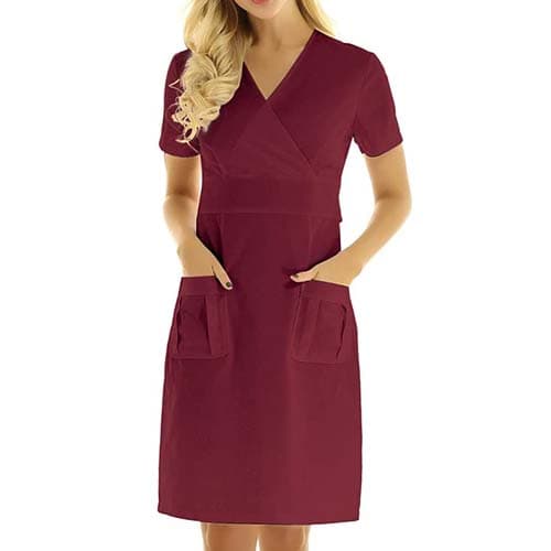 (全4色)メディカルウェア/メディカルユニフォーム (ナースドレス)|誉PRINTING