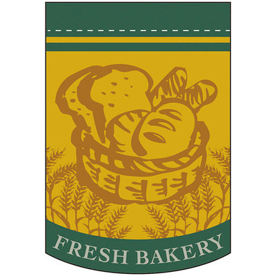 変形タペストリー&フラッグ-GNB FRESH BAKERY(緑) (3コ入)|誉PRINTING