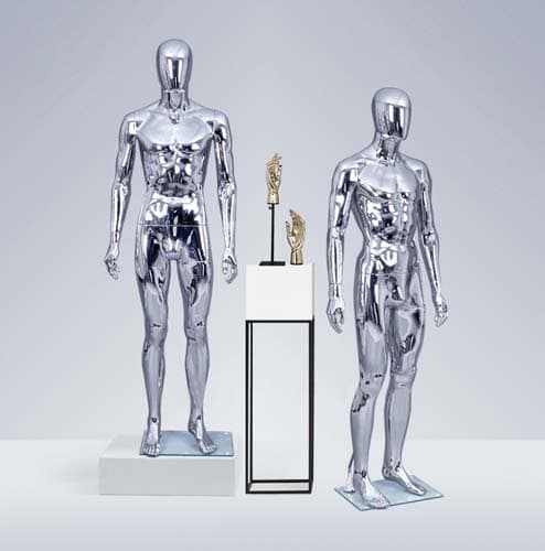 全身 男性マネキン【メタリックボディ】|誉PRINTING