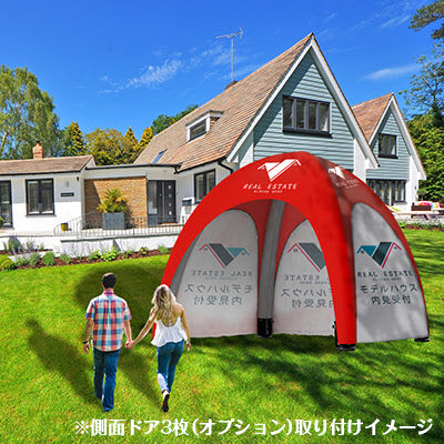 エアテント3x3+本体フルカラー印刷|誉PRINTING