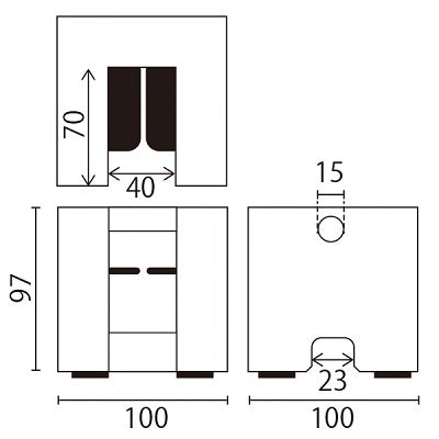 キューブブロック 2個セット|誉PRINTING