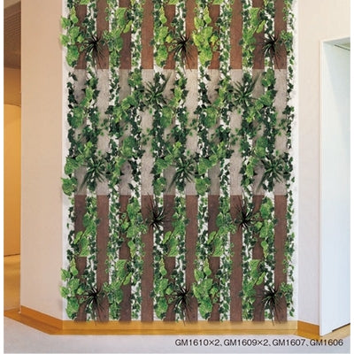 グリーンパネル グリーン×古木板 4連セット|誉PRINTING