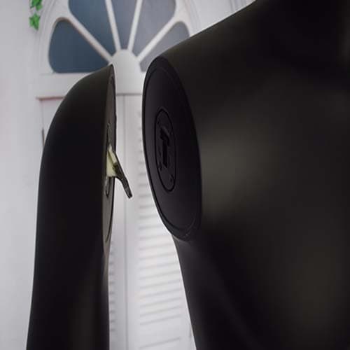 全身 男性リアルマネキン【マットブラック】02|誉PRINTING