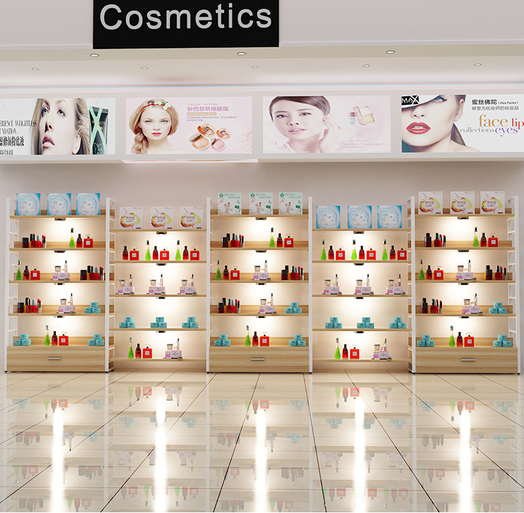 ショップディスプレイラック化粧品店の備品コンビネーション棚スタッキングラックシェルフ収納棚|誉PRINTING