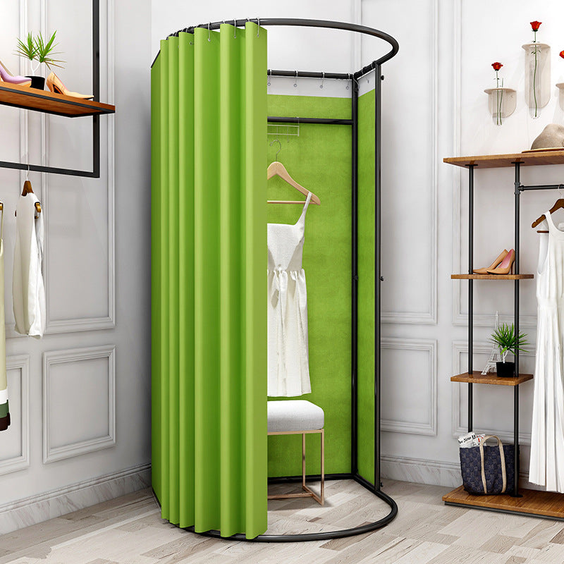 カーテン付きカーブフィッティングルーム|誉PRINTING