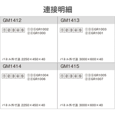 連接グリーン 木目フレーム 5連セット|誉PRINTING