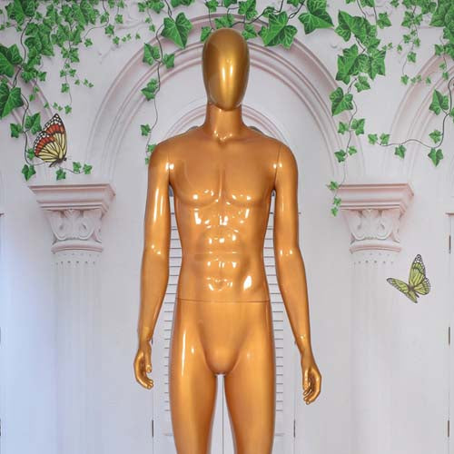 全身 男性マネキン【ゴールド/シャンパンゴールド】|誉PRINTING