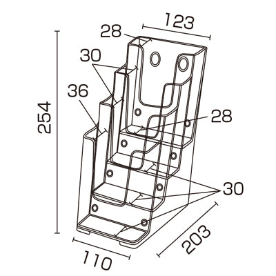 カタログケース A4三ツ折|誉PRINTING