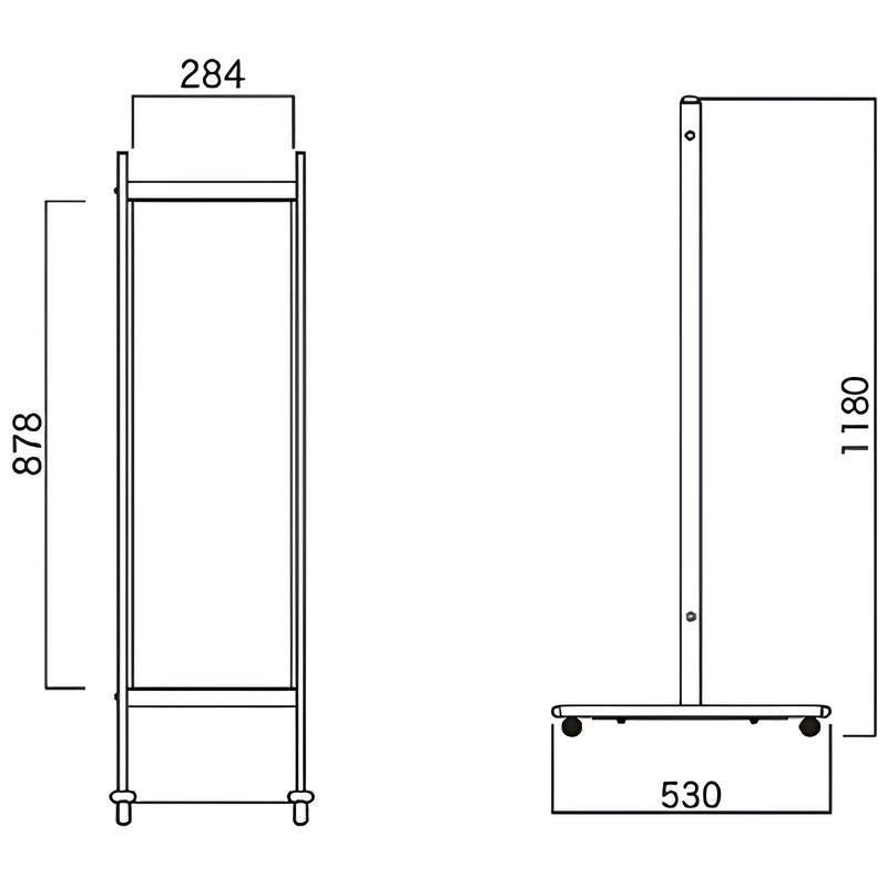 スリムT型スタンド【ホワイトボード】|誉PRINTING