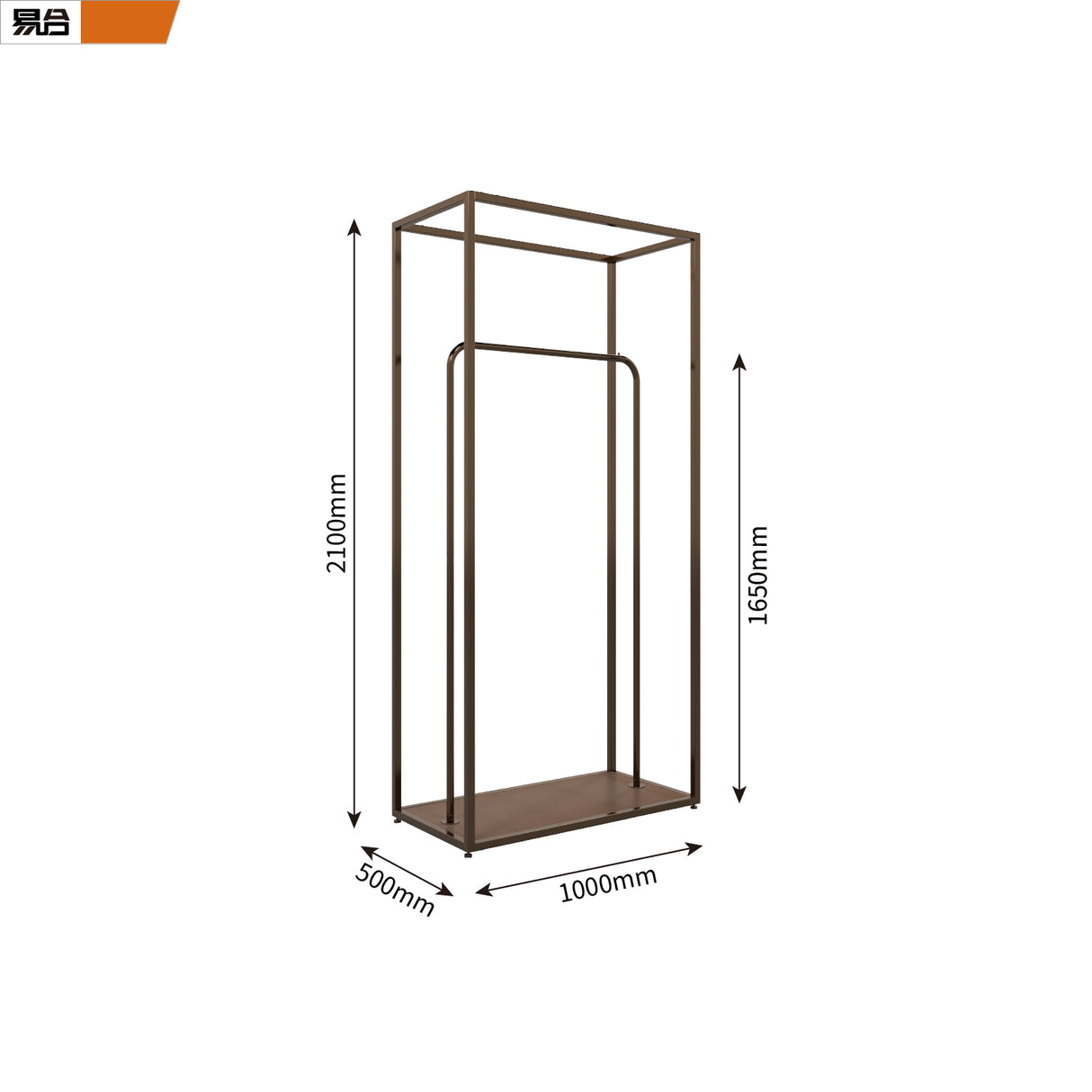 高級衣類ディスプレイラックスタンドウォールキャビネット/エレガントなデザインレディース衣類ディスプレイラック|誉PRINTING