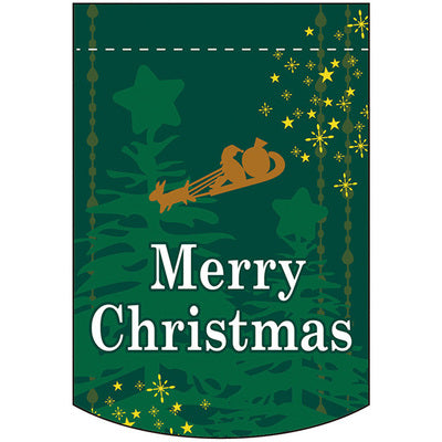 変形タペストリー&フラッグ-GNB Merry Christmas(緑) (3コ入)|誉PRINTING