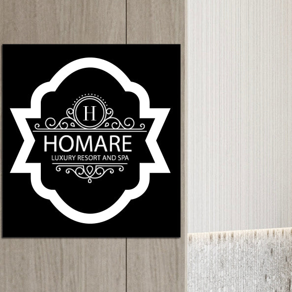 ブラックスチレンボード+塩ビ粘着シート 900x900サイズ|誉PRINTING