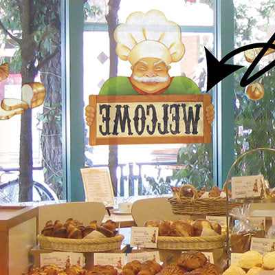 巨大ウィンドウシール デコカット-GNB シェフ1|誉PRINTING