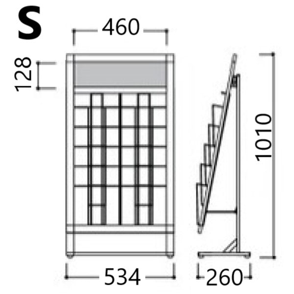 スリムラック 省スペースカタログスタンド