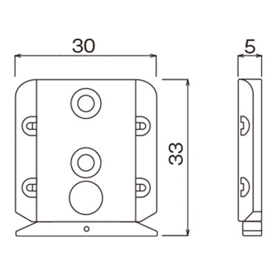 石こうボード・ベニヤ・木壁用 下振れ・上がり止め金具(5コセット)|誉PRINTING