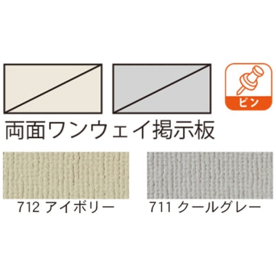 <国産>三ツ折衝立F 両面有孔ボード|誉PRINTING