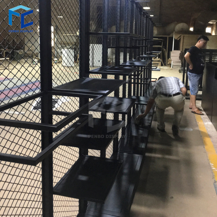 卸売モダンカスタマイズディスプレイスタンド小売金属吊り衣類ディスプレイラック、衣料品店家具ゴールド/衣類ラック|誉PRINTING