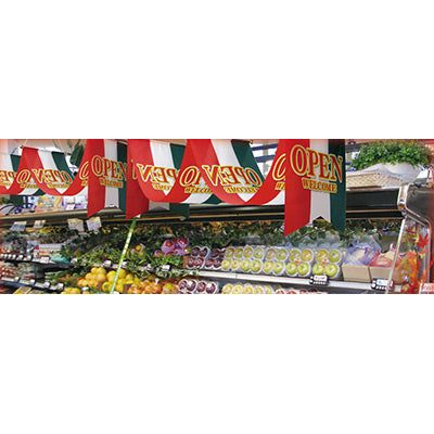 ウェーブペナント-GNB OPEN 緑白赤|誉PRINTING