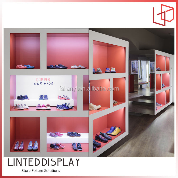 新入荷ユニークなデザインファッションシューズディスプレイテーブルスタンドシューズサンダルディスプレイ|誉PRINTING