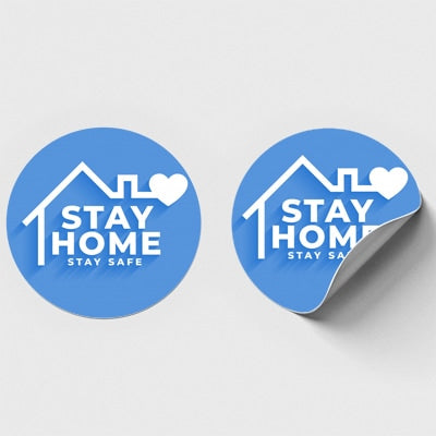 【コロナ対策】ソーシャルディスタンス 足マーク床用 誘導シール|誉PRINTING