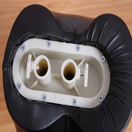 【ブラックカラー×木製アーム】女性ハーフボディマネキン|誉PRINTING