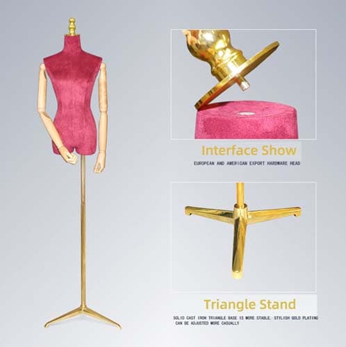 【ベルベット素材×木製アーム】ハーフボディ女性|誉PRINTING