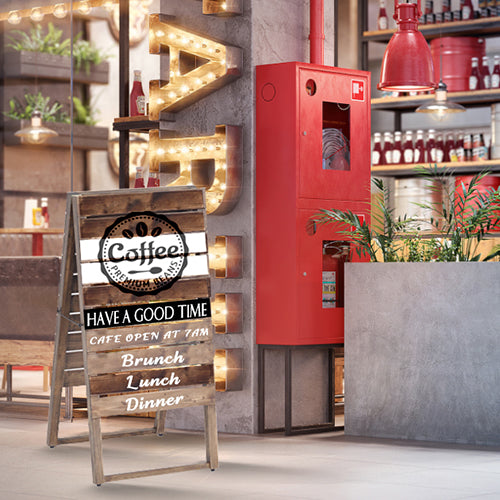 サインボード A型 両面(木製)|誉PRINTING