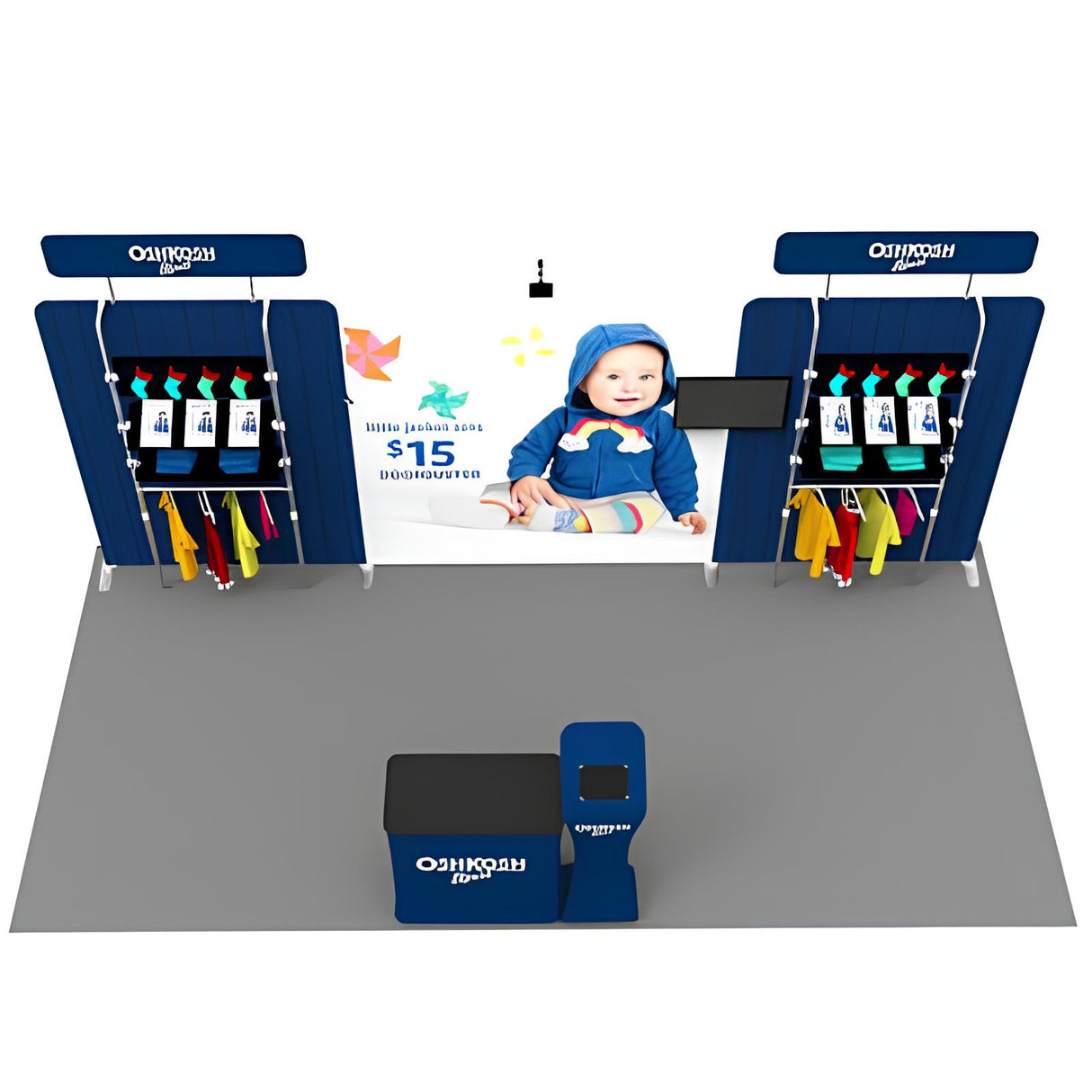 セットディスプレイセット 15【2小間用(3m×6m)】|誉PRINTING