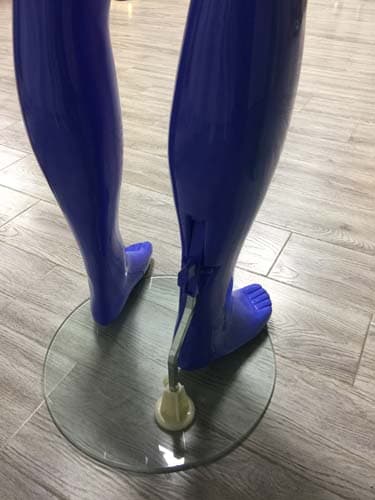 ヘッドレス 男性マネキン【グロスブルー】|誉PRINTING