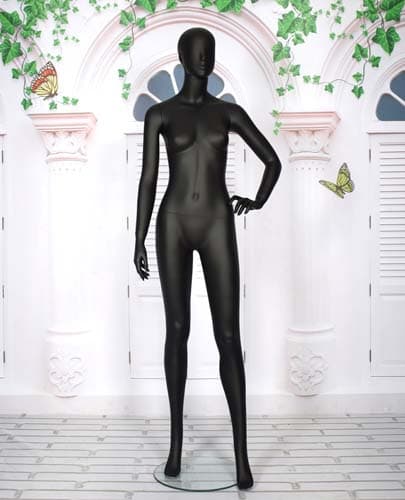 全身 女性マネキン【マットブラック】|誉PRINTING