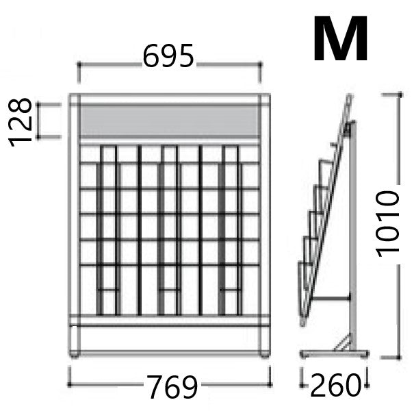 スリムラック 省スペースカタログスタンド
