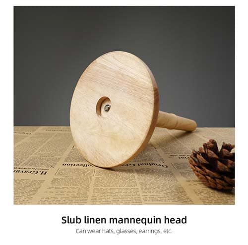 マネキンヘッド【ファブリック×木製スタンド】|誉PRINTING