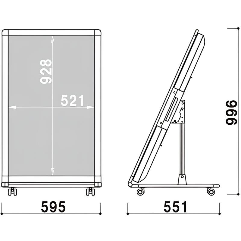 電子サイネージ用 ロータイプスタンド 43型用|誉PRINTING