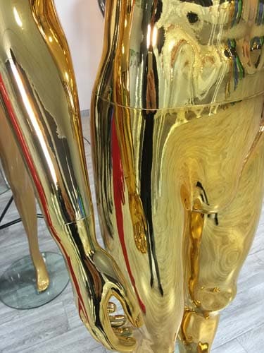 全身 女性マネキン【ゴールド】|誉PRINTING