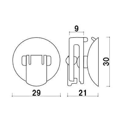 ポスター用吸盤クリップ(4個セット)|誉PRINTING