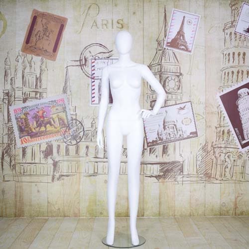 全身 女性マネキン【ホワイト】|誉PRINTING