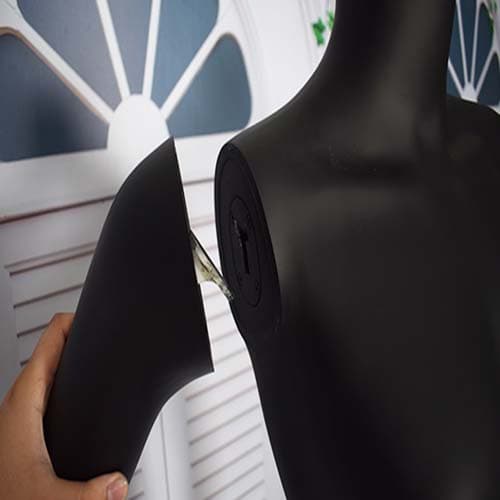 全身 女性リアルマネキン【マットブラック】02|誉PRINTING