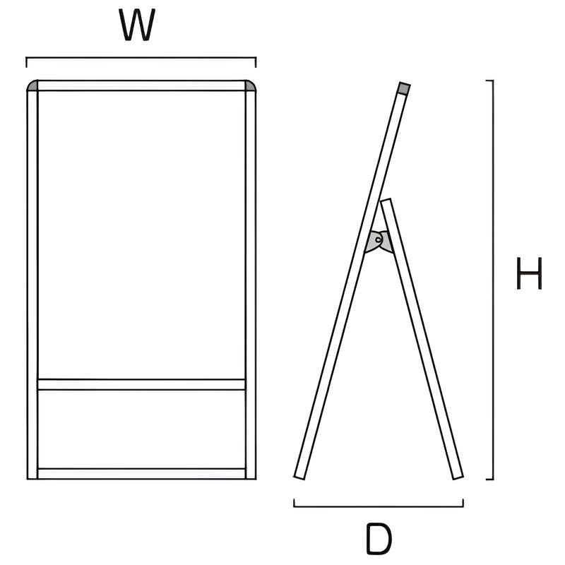 バリウススタンド看板 面板差し替えタイプ(ブラック)|誉PRINTING