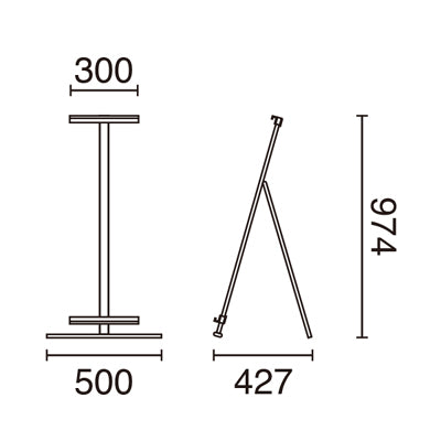 アルミイーゼル ロータイプ|誉PRINTING