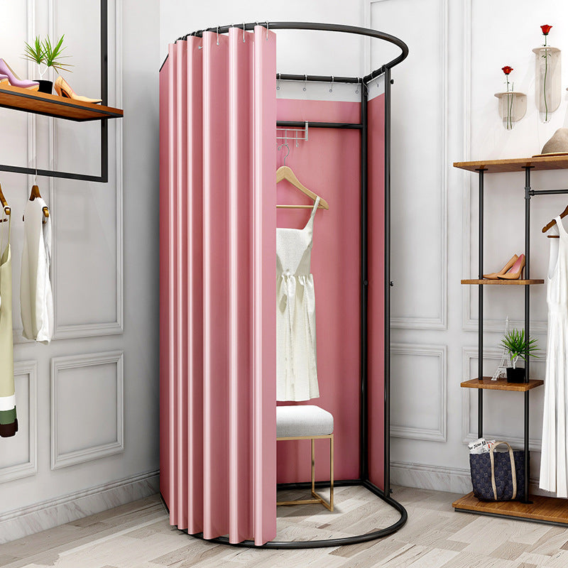 カーテン付きカーブフィッティングルーム|誉PRINTING