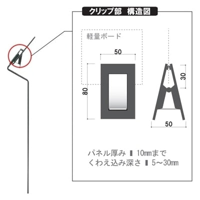 【スチレンパネルに】クリップスタンド片面(A5/A4/B5対応)|誉PRINTING