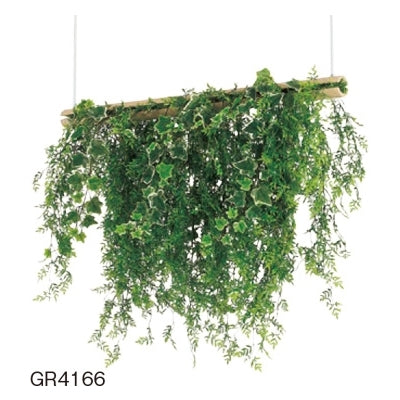 デザインポット しだれグリーン 丸パイプ 吊り下げタイプ|誉PRINTING