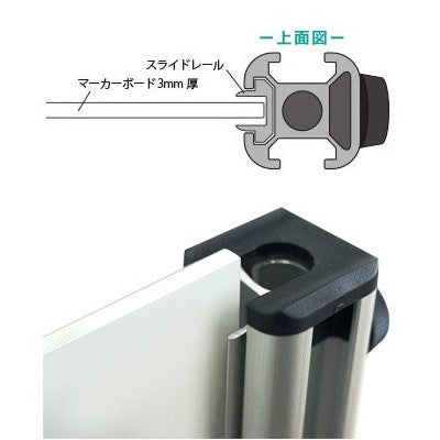 メッセージスタンド両面ホワイトボード (直立・両面スタイル)|誉PRINTING