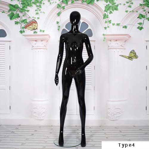 全身 女性マネキン【グロスブラック】|誉PRINTING