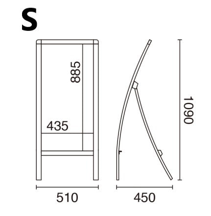 カーブサイン120|誉PRINTING