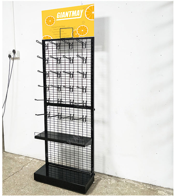 卸売ハンギングフックシェルフメタルグリッドラックスタンド小売店ディスプレイラックワイヤーメッシュディスプレイスタンド|誉PRINTING