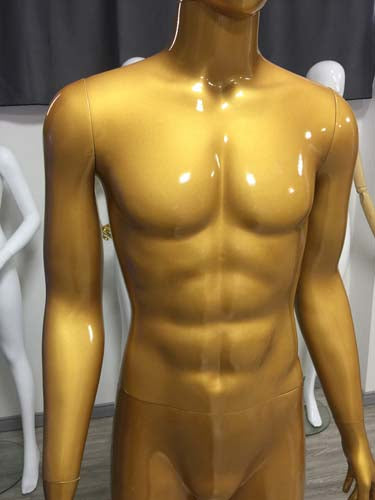 全身 男性マネキン【ゴールド/シャンパンゴールド】|誉PRINTING